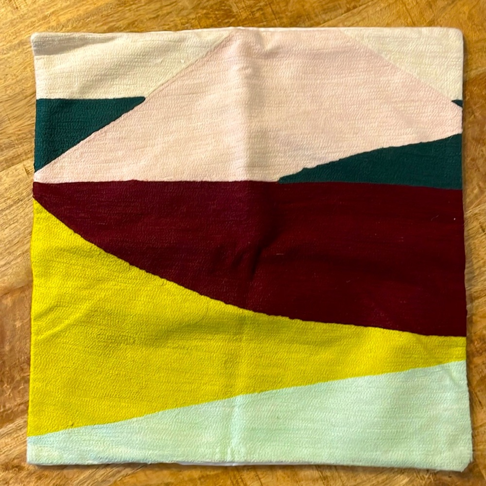 West Elm Multi-Colored Pillow Cover 20" x 20"